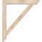 Ekena Millwork Traditional Slat Smooth Bracket w/ Offset Brace, Douglas Fir, 5 1/2"W x 34"D x 38"H BKT0604X34X38TRA06SDF - alternate 4